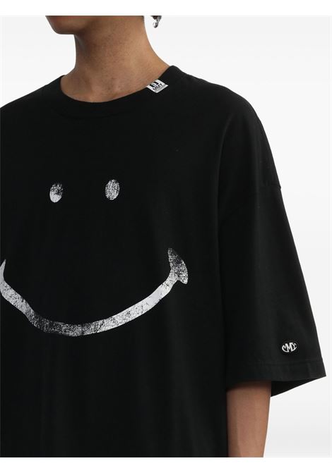 smily face printed tee man black MAISON MIHARA YASUHIRO | J14TS782BLACK